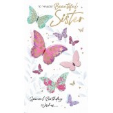 Sister Butterflies - Greeting Card