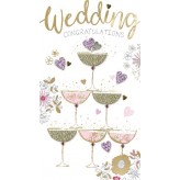 Wedding Champagne Glasses -Greeting Card