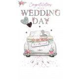 Wedding Car - Greeting Card
