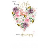 Anniversary Wife - Greeting Card