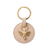 Cream Leather Keyring -BB Jewellery 2026